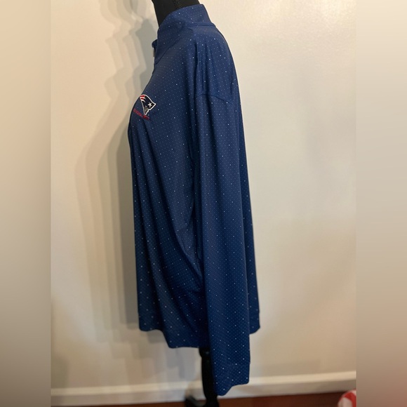 NFL Patriots Pro Line Fanatics Quarter Zip Pullover Size XXL EUC - Picture 4 of 8